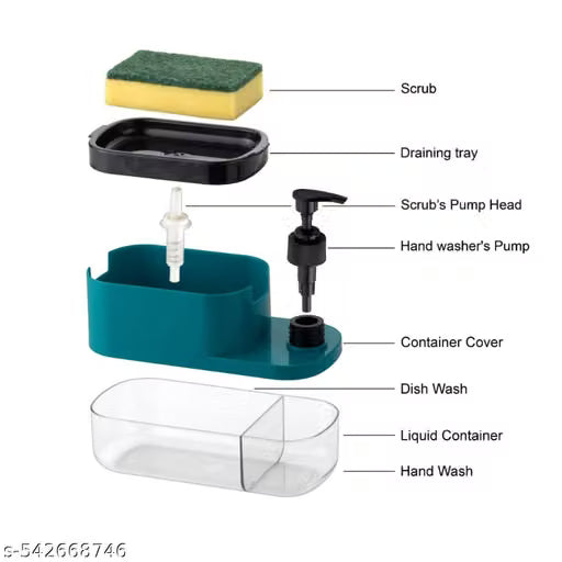 KITCHEN 3 IN 1 SOAP DISPENSER